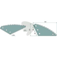 Knife for feed mixer - 70-276