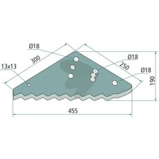Knife for feed mixer - 16800162