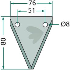 Knife for feed wagon - 70-111