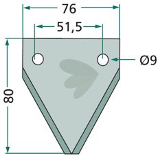 Knife for feed wagon - 70-143