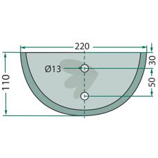 Knife for feed wagon - 70-156