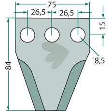 Knife for feed wagon - 70-162