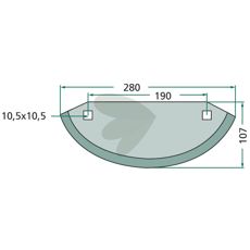 Knife for feed mixer wagon - 70-204
