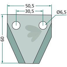 Knife for feed mixer wagon - 70-214