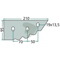 Knife for forage wagon - 70-244