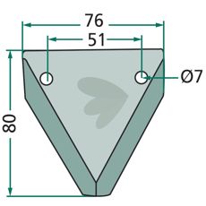 Knife for forage wagon - 70-245