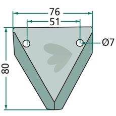 Knife for feed wagon 70-247, perfect for achieving the highest performance in the machine.