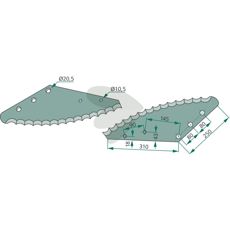 Knife for forage wagon - 70-250