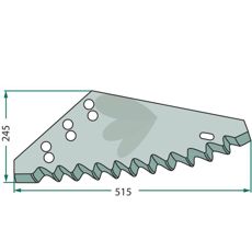 Knife for feed wagon 168000401
