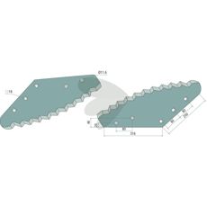 Knife for feed wagon 514007850