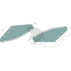 Knife for feed wagon 514007950