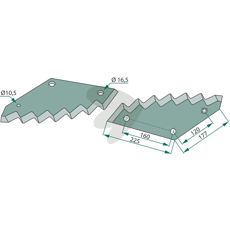 Knife for feed wagon 1380-0034, 70-236