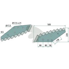 Knife for feed wagon A5335160