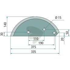 Knife for feed wagon - 70-352