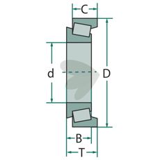 Tapered Roller Bearing 32209 - Cb049