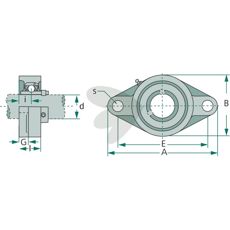 Flange bearing - 3199352