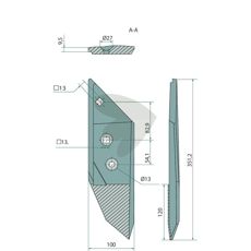 Blade including screw - 3364151