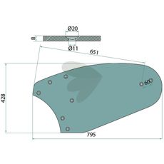 Turning disc left - 3441031