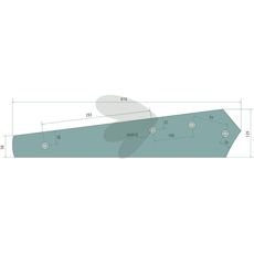 Rail disc furrow right - 3444110