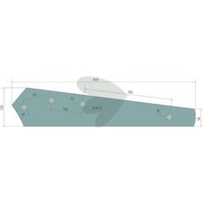 Rail disc furrow left - 3444111