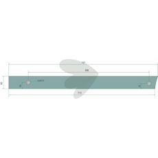 Rail disc furrow No.2, right - 3444120