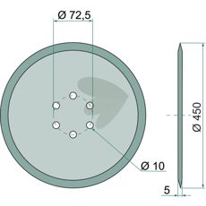 Disc coulter Smooth