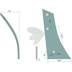 Turning disc breast right - 27002201