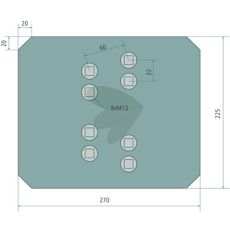 Wear part for backside including screw - 27081400