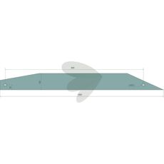 Guide rail furrow plow left, no. 4 - 27310802