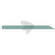 Guide rail furrow plow left, no. 4 - 27380802