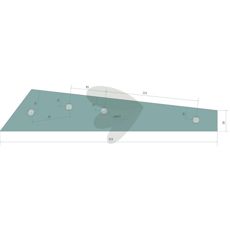 Guide rail furrow plow left, no. 1 - 27380902