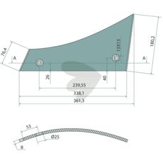 Turning disc chest right - 27510501