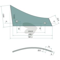 Turning disc chest left - 27510502