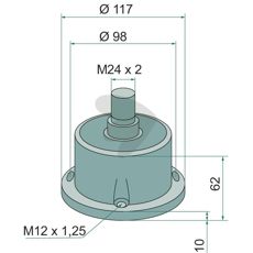 Bearing unit -Bearing unit suitable for Rabe Field Bird etc.