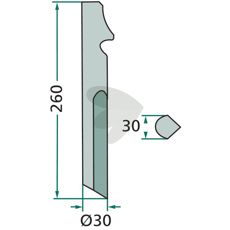 Rotor harrow tooth Krone - 514319.2