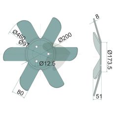 Furrow disc left,  460x6 mm
