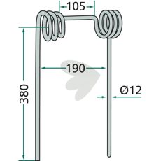 After harrow pin Horsch - 430507