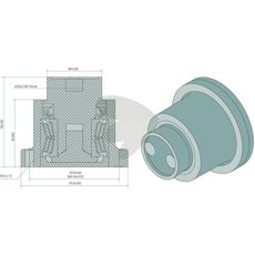 Bearing compl. M20 x 2.5