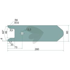 Reinforced Point 80x15 mm