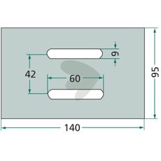 Plastic scraper for roller  500 mm