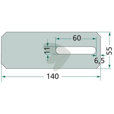 Scraper plate Amazone and others 6036200