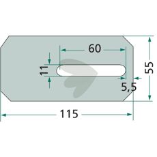 Scraper plate Amazone and others 6040200