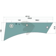 Turning disc breast right - 073227R