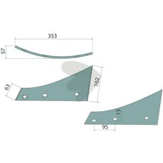 Turning disc breast right - 073230R