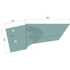 Landside breaker right - 073615R