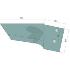 Landside breaker left - 073616R