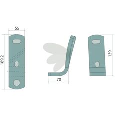 Holder right - 073800