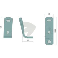 Holder left - 073801