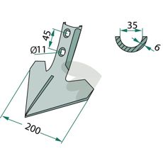 Goosefoot cutter 200x6