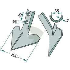 Goosefoot cutter 200x5